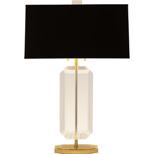 Robert Abbey - 1196B - Two Light Table Lamp - Jacqueline - Modern Brass w/Clear Crystal