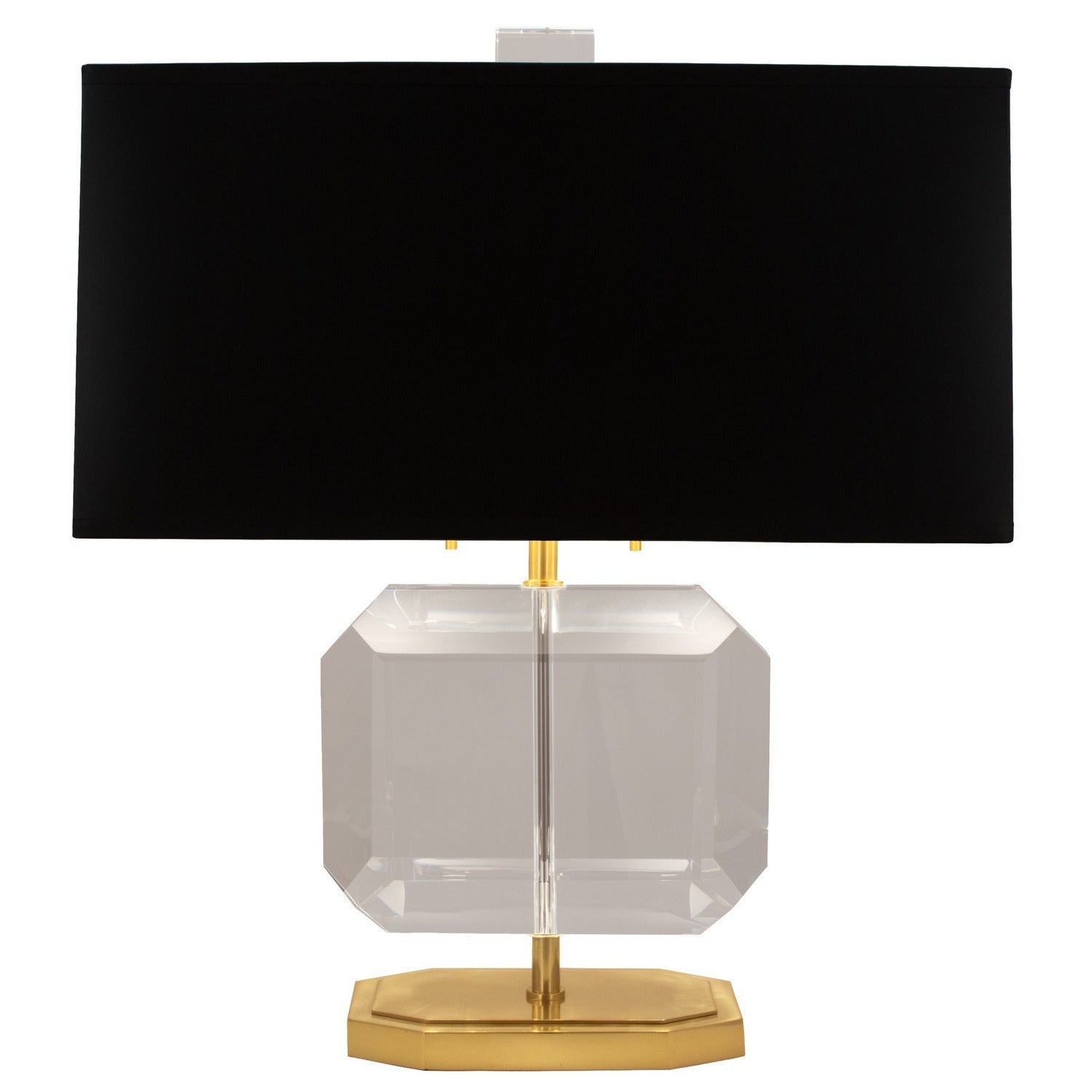 Robert Abbey - 1197B - Two Light Accent Lamp - Jacqueline - Modern Brass w/Clear Crystal