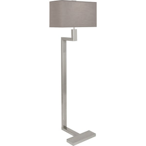 Robert Abbey - 147G - Two Light Floor Lamp - Doughnut - Antique Silver