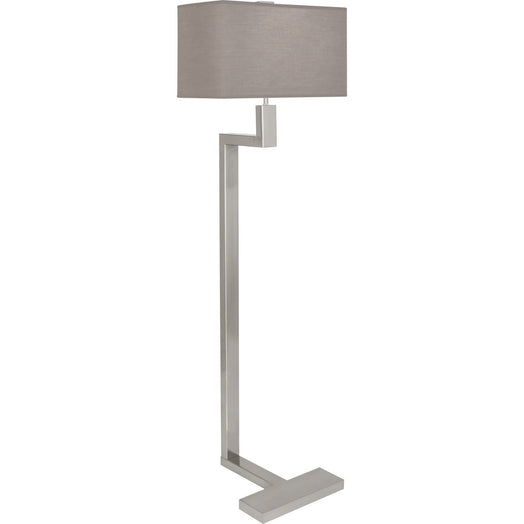 Robert Abbey - 147G - Two Light Floor Lamp - Doughnut - Antique Silver