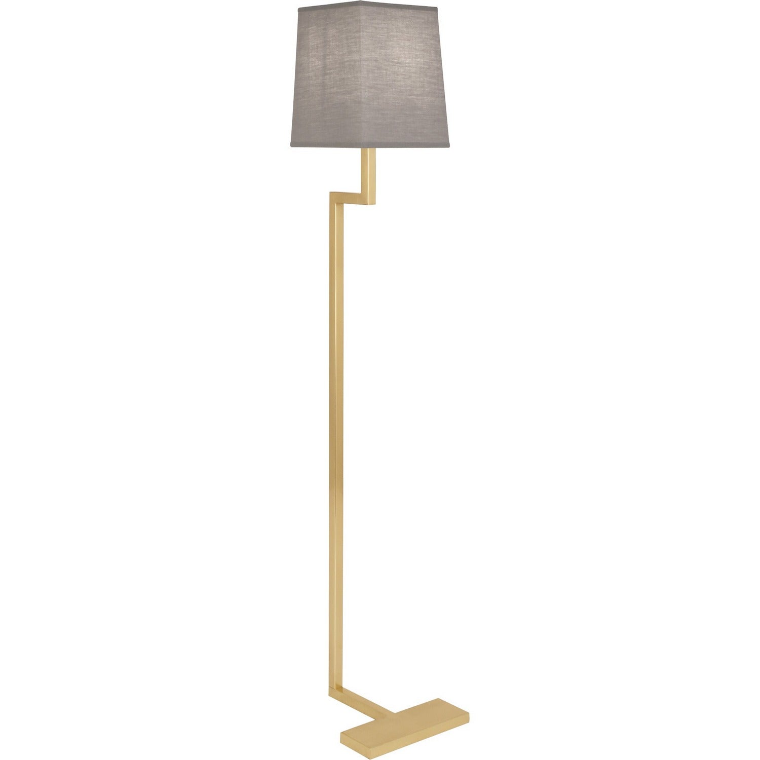 Robert Abbey - 149G - One Light Floor Lamp - Doughnut - Natural Brass