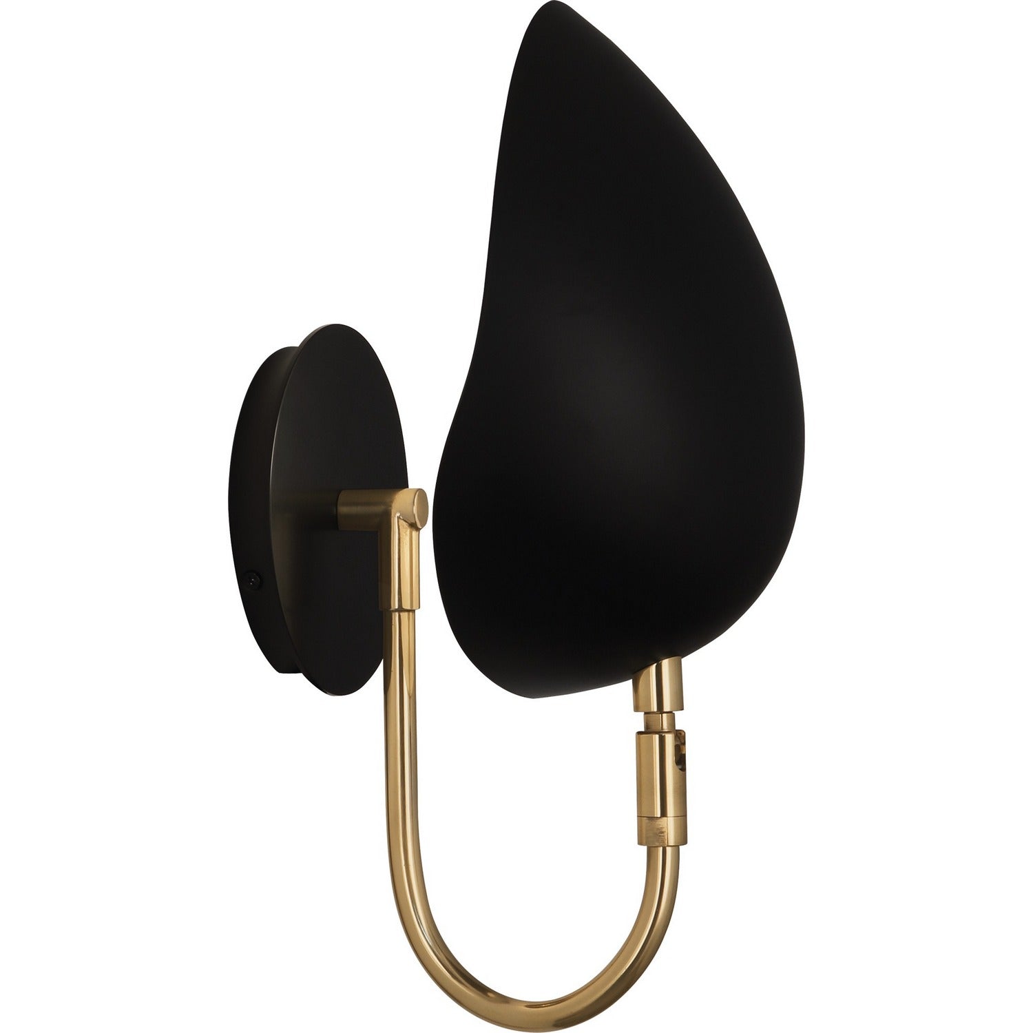 Robert Abbey - 1524 - One Light Wall Sconce - Rico Espinet Racer - Modern Brass w/Matte Black