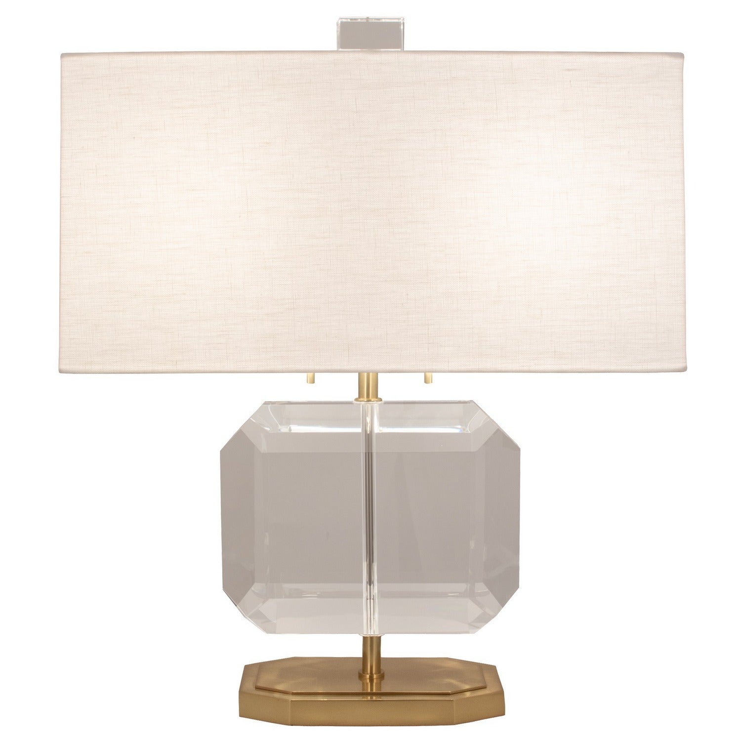 Robert Abbey - 1197 - Two Light Accent Lamp - Jacqueline - Modern Brass w/Clear Crystal