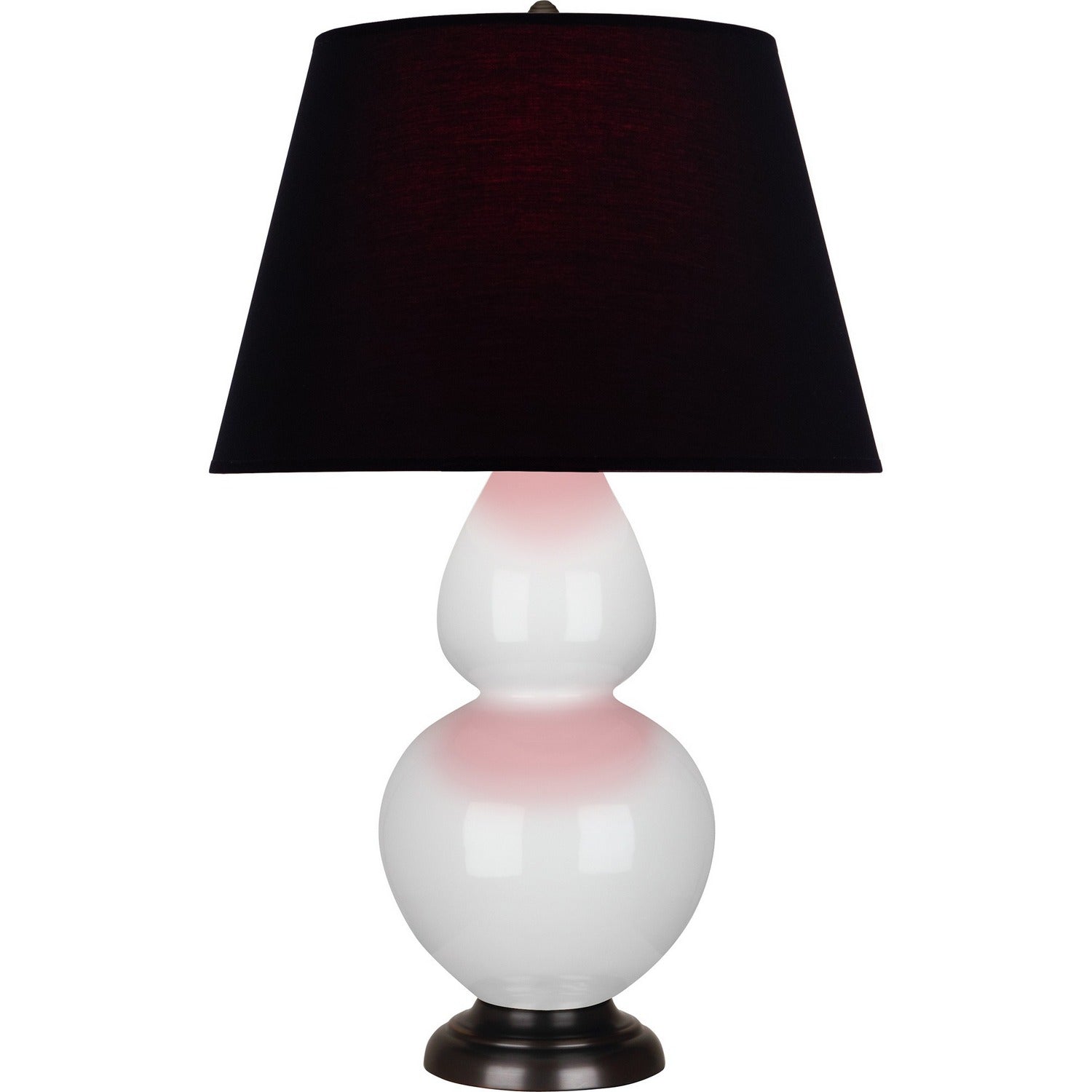 Robert Abbey - 1640K - One Light Table Lamp - Double Gourd - Lily Glazed Ceramic w/Deep Patina Bronze