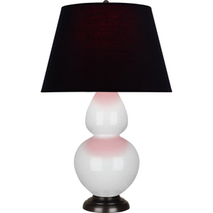Robert Abbey - 1640K - One Light Table Lamp - Double Gourd - Lily Glazed Ceramic w/Deep Patina Bronze
