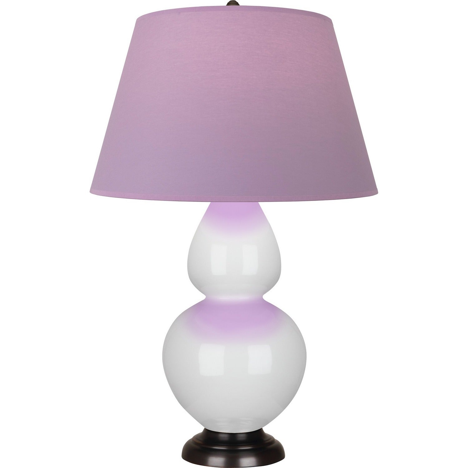 Robert Abbey - 1640L - One Light Table Lamp - Double Gourd - Lily Glazed Ceramic w/Deep Patina Bronze