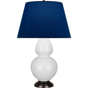 Robert Abbey - 1640N - One Light Table Lamp - Double Gourd - Lily Glazed Ceramic w/Deep Patina Bronze