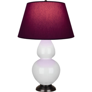 Robert Abbey - 1640P - One Light Table Lamp - Double Gourd - Lily Glazed Ceramic w/Deep Patina Bronze