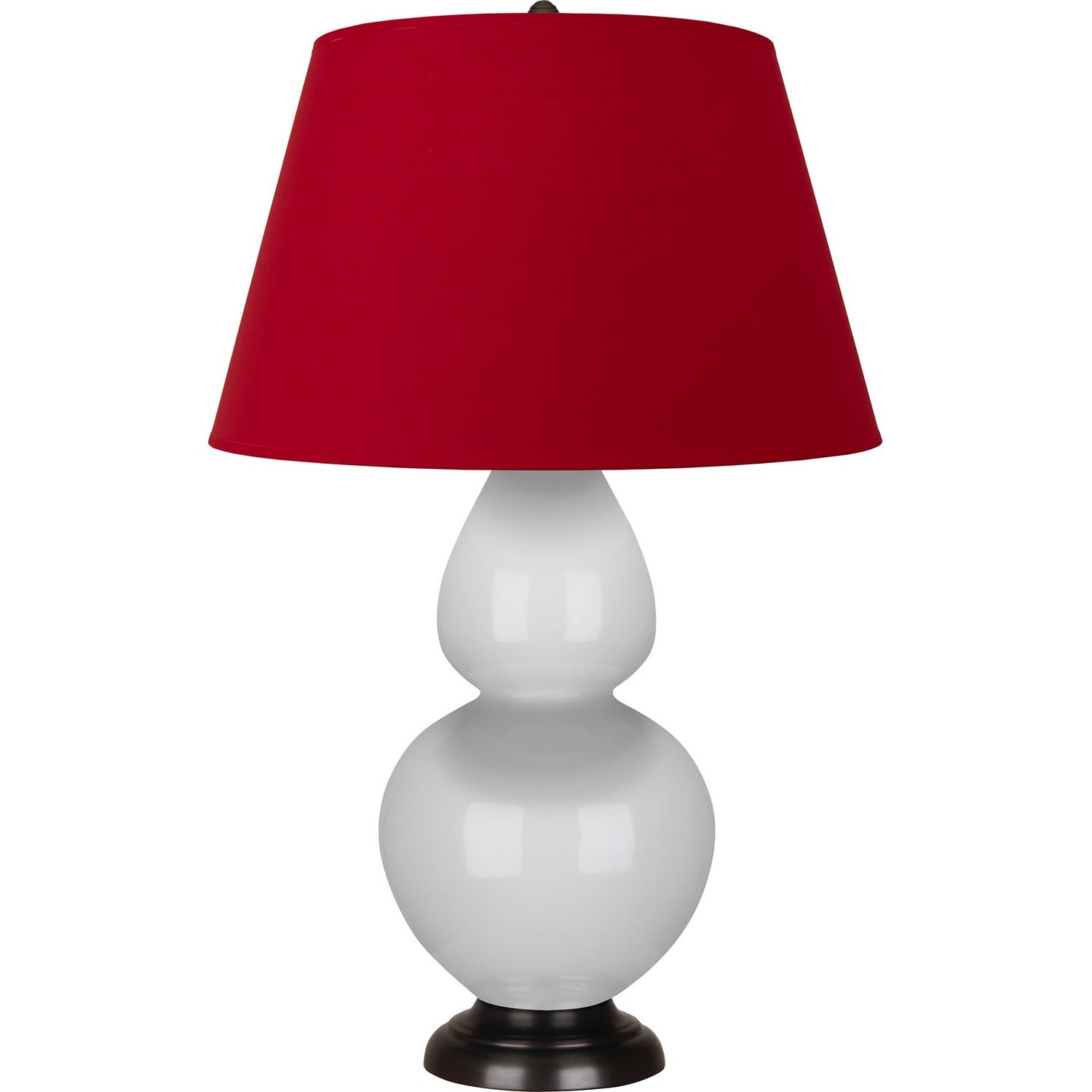 Robert Abbey - 1640R - One Light Table Lamp - Double Gourd - Lily Glazed Ceramic w/Deep Patina Bronze