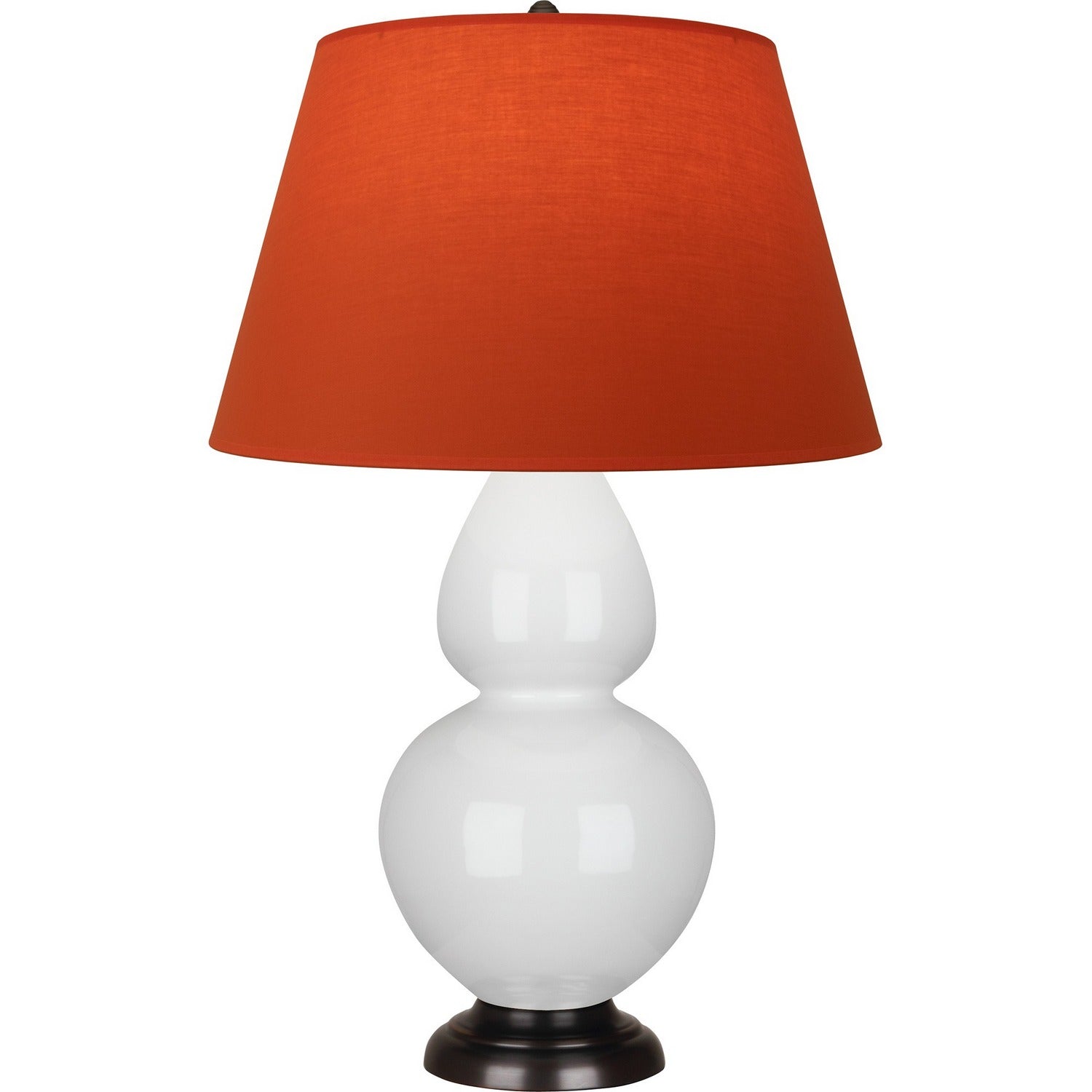 Robert Abbey - 1640T - One Light Table Lamp - Double Gourd - Lily Glazed Ceramic w/Deep Patina Bronze