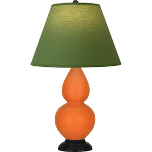 Robert Abbey - 1655G - One Light Accent Lamp - Small Double Gourd - Pumpkin Glazed Ceramic w/Deep Patina Bronze