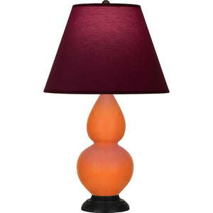 Robert Abbey - 1655P - One Light Accent Lamp - Small Double Gourd - Pumpkin Glazed Ceramic w/Deep Patina Bronze