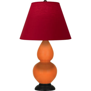Robert Abbey - 1655R - One Light Accent Lamp - Small Double Gourd - Pumpkin Glazed Ceramic w/Deep Patina Bronze