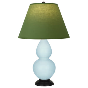 Robert Abbey - 1656G - One Light Accent Lamp - Small Double Gourd - Baby Blue Glazed Ceramic w/Deep Patina Bronze