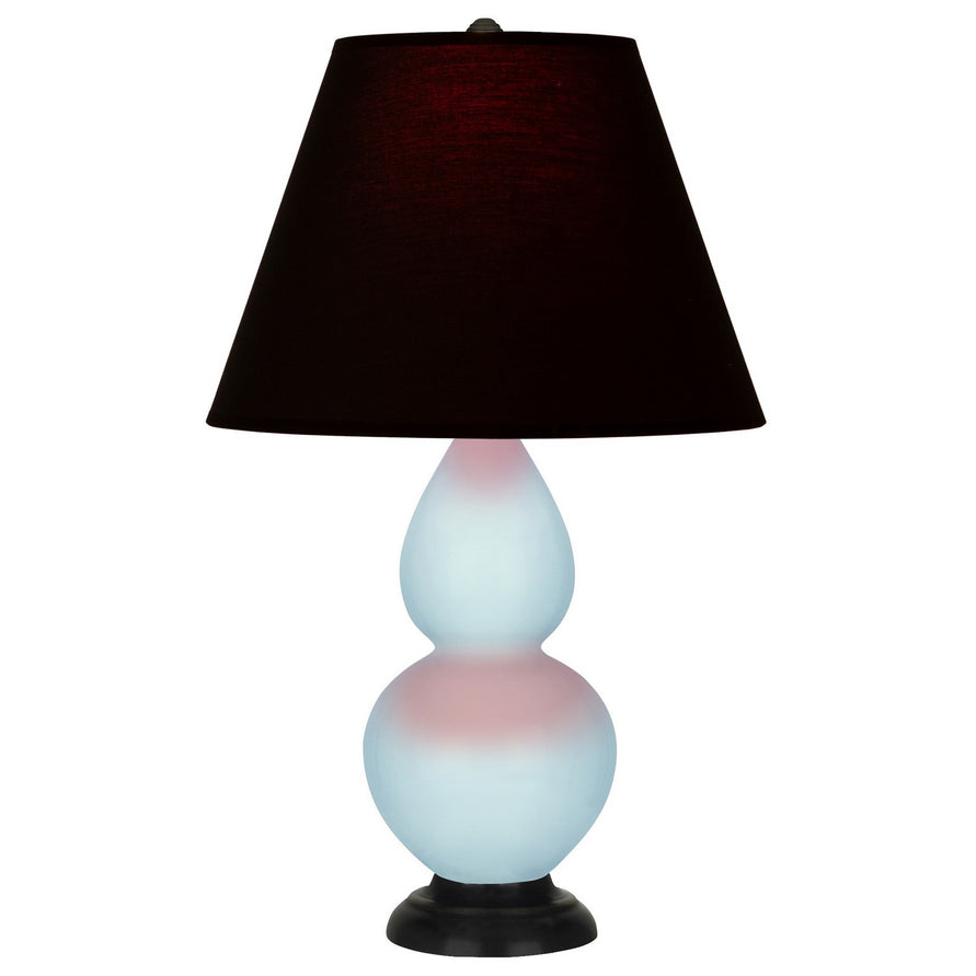 Robert Abbey - 1656K - One Light Accent Lamp - Small Double Gourd - Baby Blue Glazed Ceramic w/Deep Patina Bronze