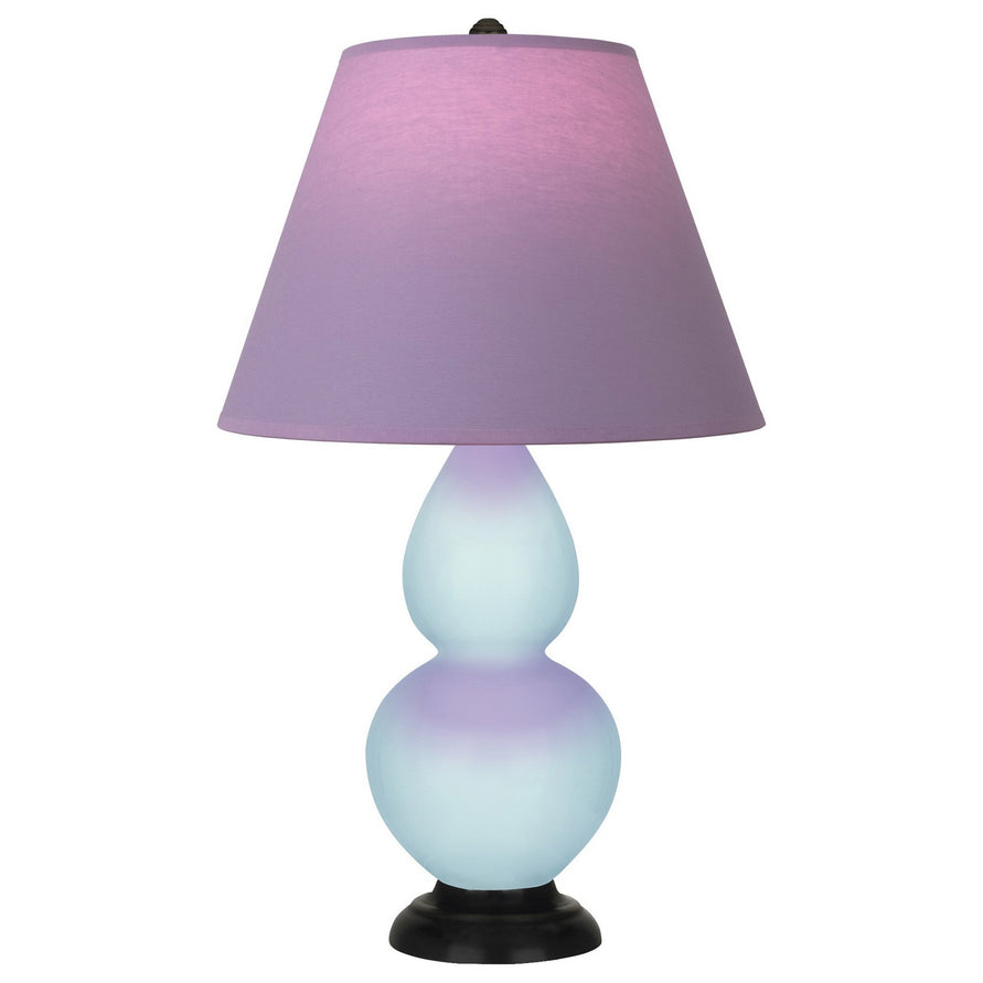 Robert Abbey - 1656L - One Light Accent Lamp - Small Double Gourd - Baby Blue Glazed Ceramic w/Deep Patina Bronze