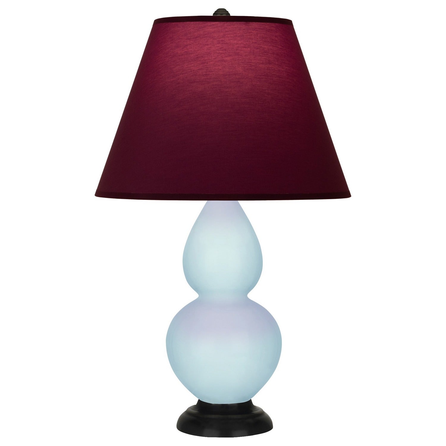 Robert Abbey - 1656P - One Light Accent Lamp - Small Double Gourd - Baby Blue Glazed Ceramic w/Deep Patina Bronze