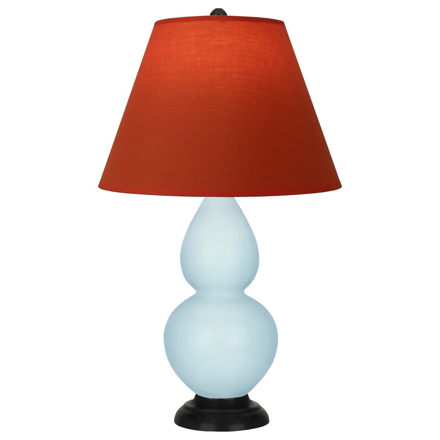 Robert Abbey - 1656T - One Light Accent Lamp - Small Double Gourd - Baby Blue Glazed Ceramic w/Deep Patina Bronze
