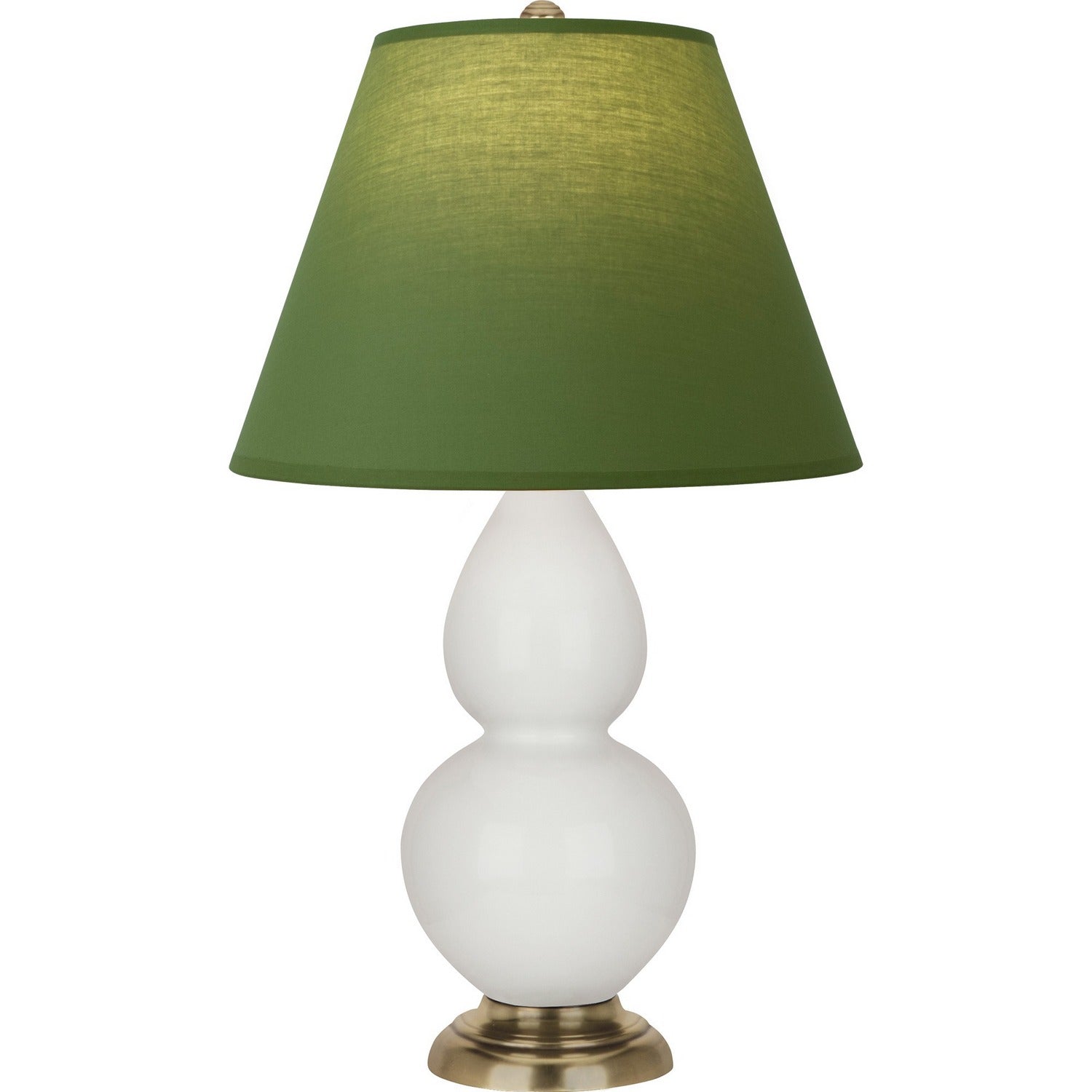 Robert Abbey - 1680G - One Light Accent Lamp - Small Double Gourd - Lily Glazed Ceramic w/Antique Natural Brass