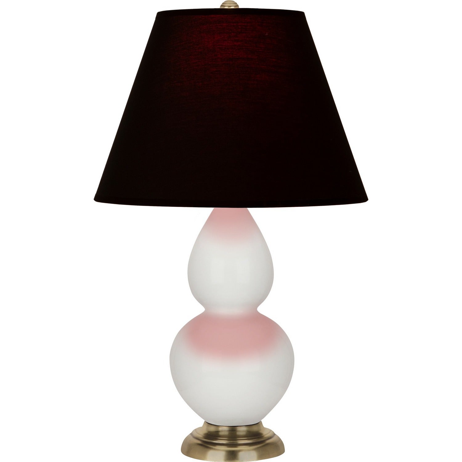 Robert Abbey - 1680K - One Light Accent Lamp - Small Double Gourd - Lily Glazed Ceramic w/Antique Natural Brass