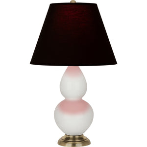 Robert Abbey - 1680K - One Light Accent Lamp - Small Double Gourd - Lily Glazed Ceramic w/Antique Natural Brass