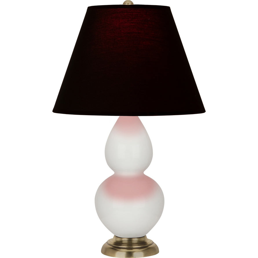 Robert Abbey - 1680K - One Light Accent Lamp - Small Double Gourd - Lily Glazed Ceramic w/Antique Natural Brass