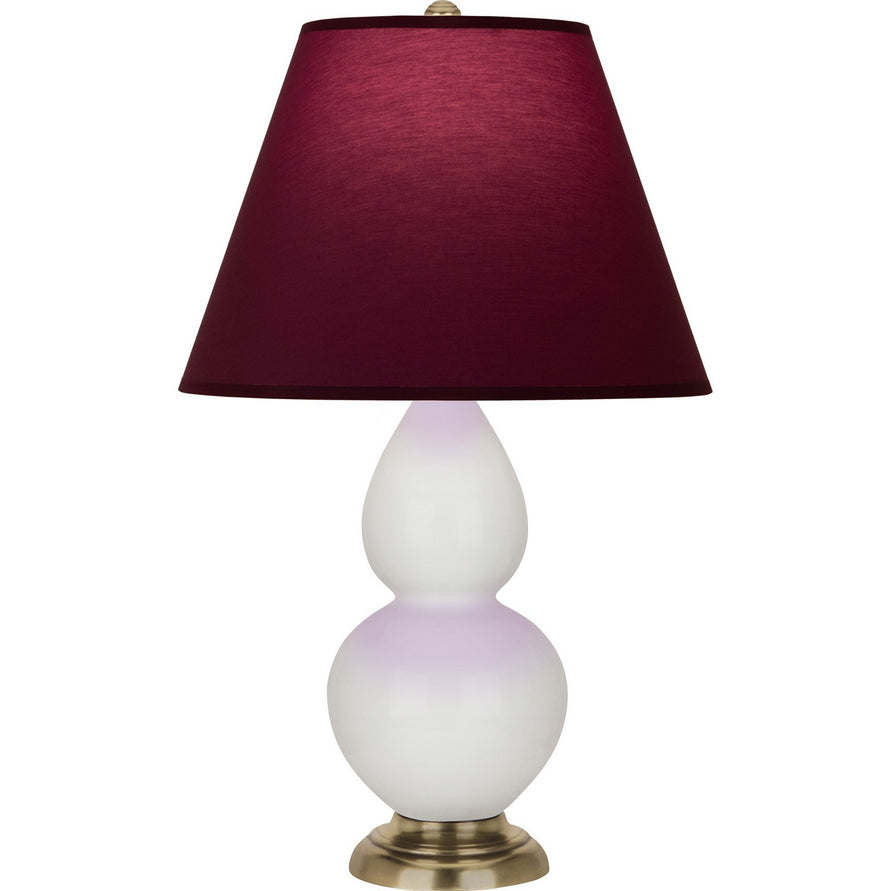 Robert Abbey - 1680P - One Light Accent Lamp - Small Double Gourd - Lily Glazed Ceramic w/Antique Natural Brass