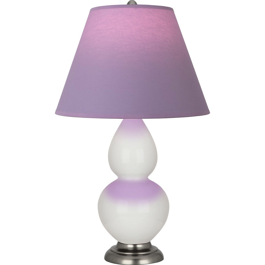 Robert Abbey - 1690L - One Light Accent Lamp - Small Double Gourd - Lily Glazed Ceramic w/Antique Silver