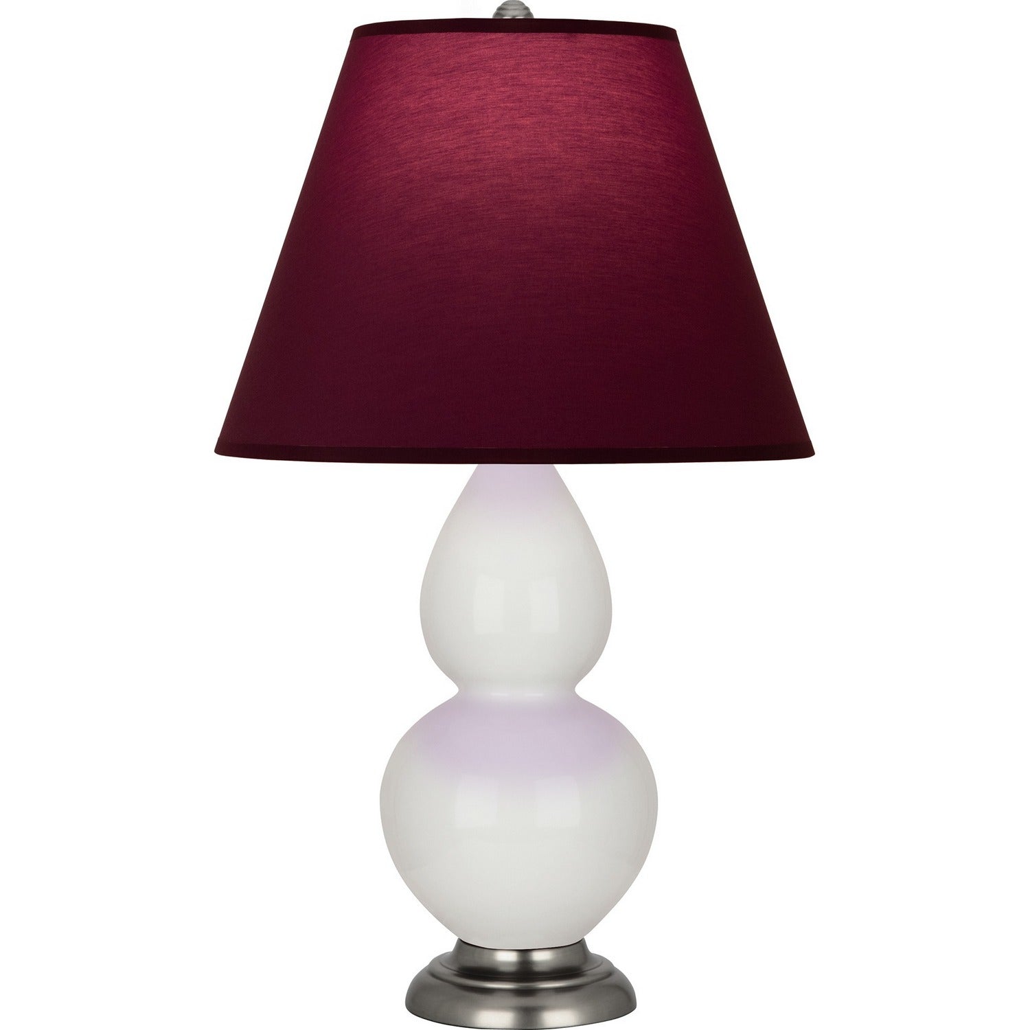 Robert Abbey - 1690P - One Light Accent Lamp - Small Double Gourd - Lily Glazed Ceramic w/Antique Silver