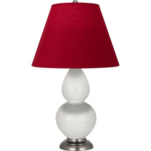 Robert Abbey - 1690R - One Light Accent Lamp - Small Double Gourd - Lily Glazed Ceramic w/Antique Silver