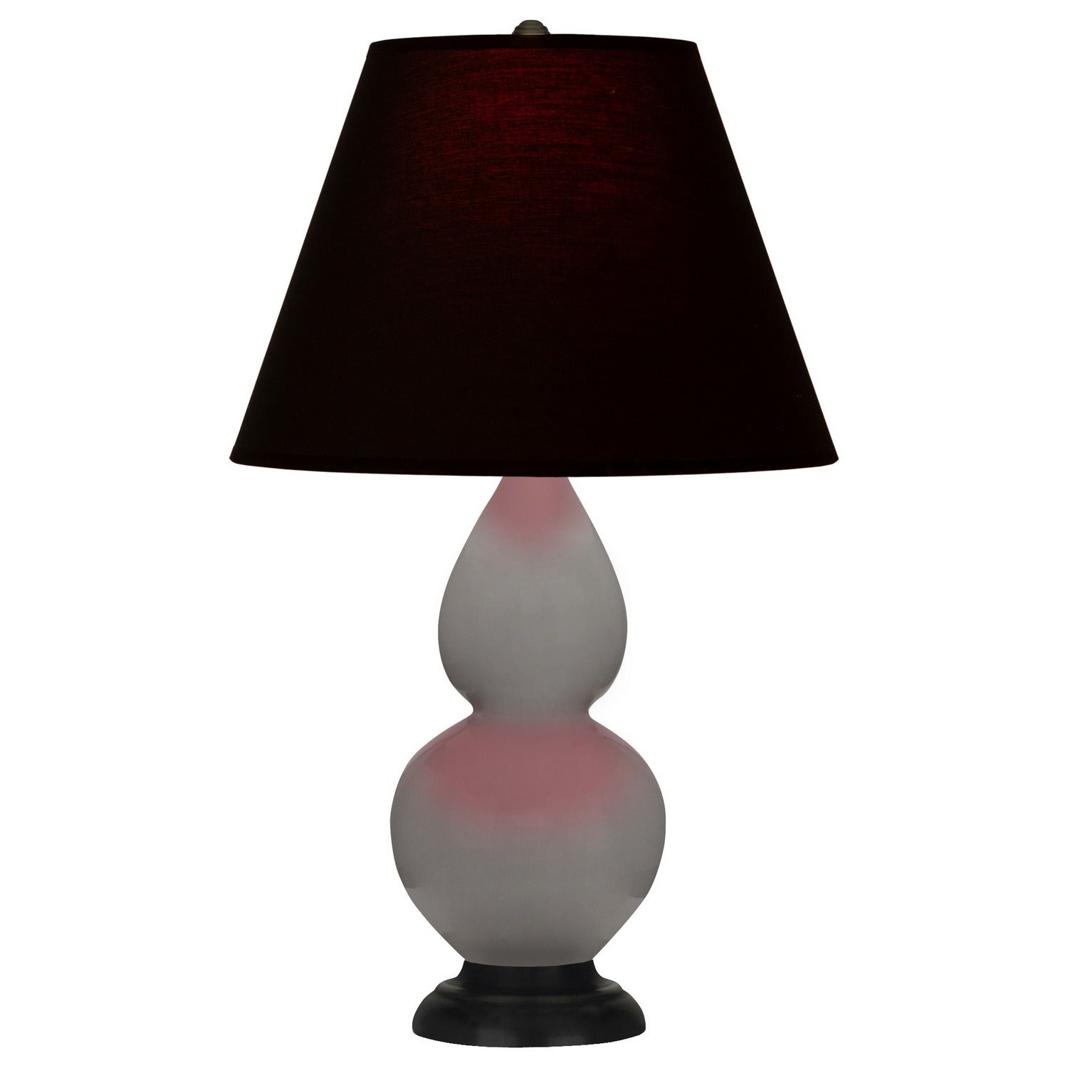 Robert Abbey - 1769K - One Light Accent Lamp - Small Double Gourd - Smokey Taupe Glazed Ceramic w/Deep Patina Bronze