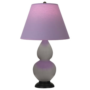 Robert Abbey - 1769L - One Light Accent Lamp - Small Double Gourd - Smokey Taupe Glazed Ceramic w/Deep Patina Bronze