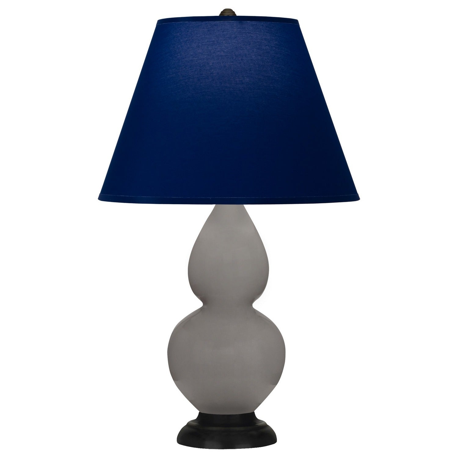 Robert Abbey - 1769N - One Light Accent Lamp - Small Double Gourd - Smokey Taupe Glazed Ceramic w/Deep Patina Bronze