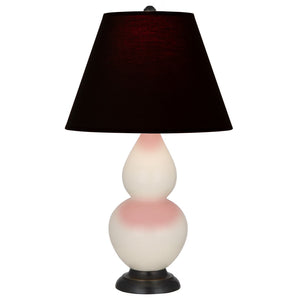 Robert Abbey - 1775K - One Light Accent Lamp - Small Double Gourd - Bone Glazed Ceramic w/Deep Patina Bronze