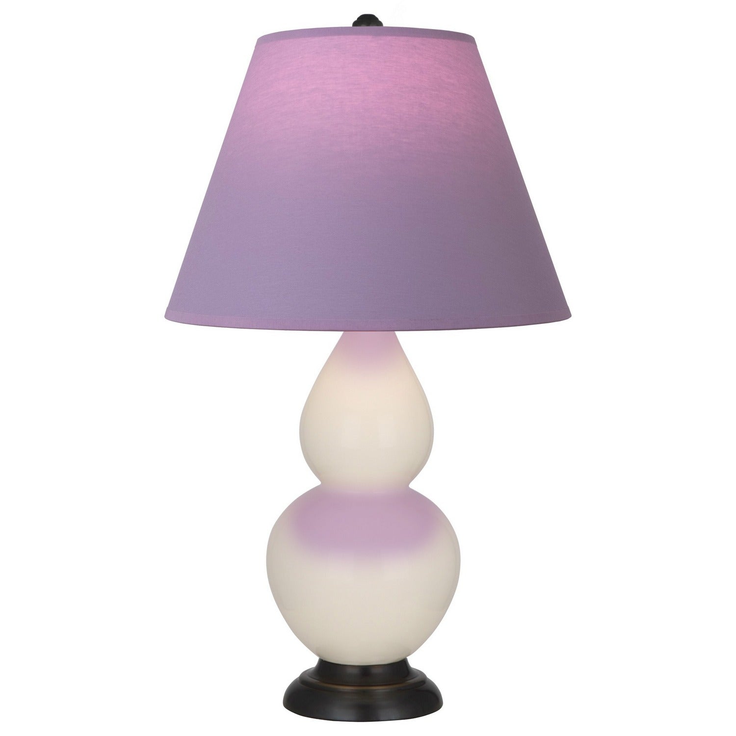 Robert Abbey - 1775L - One Light Accent Lamp - Small Double Gourd - Bone Glazed Ceramic w/Deep Patina Bronze