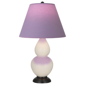 Robert Abbey - 1775L - One Light Accent Lamp - Small Double Gourd - Bone Glazed Ceramic w/Deep Patina Bronze