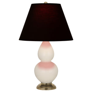 Robert Abbey - 1774K - One Light Accent Lamp - Small Double Gourd - Bone Glazed Ceramic w/Antique Natural Brass