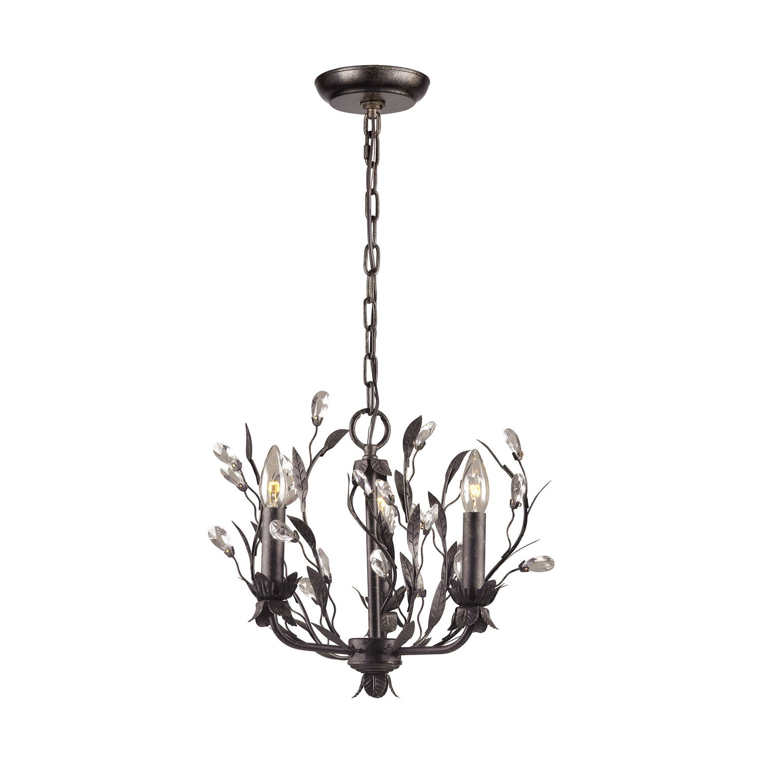 ELK Home - 8058/3 - Three Light Chandelier - Circeo - Deep Rust