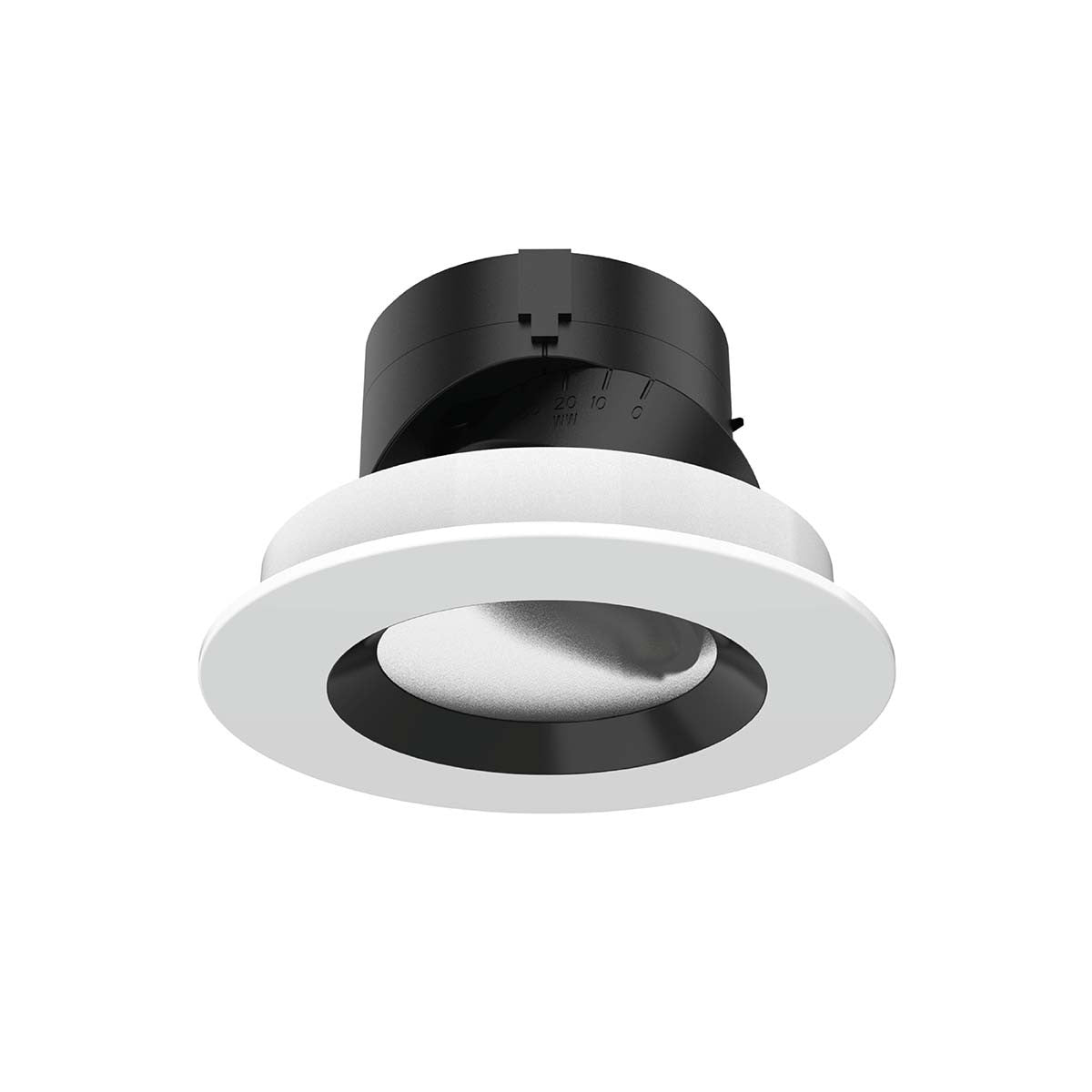 W.A.C. Lighting - R2ARAT-S827-LBKWT - Trim with LED Light Engine - Aether 2" - Lensed Black/White