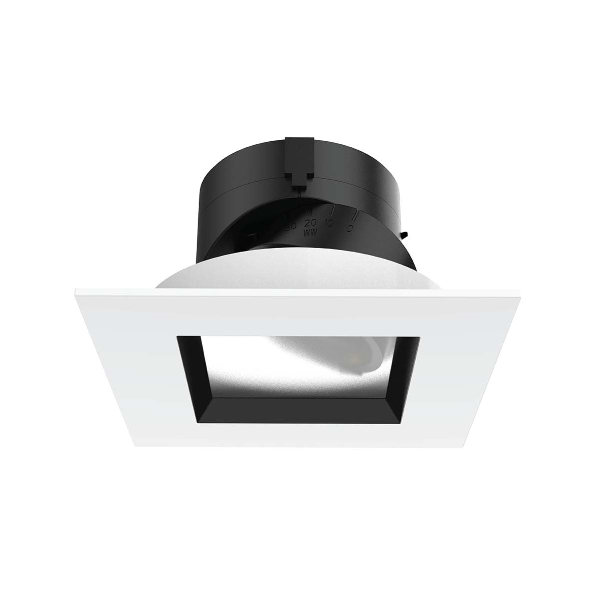 W.A.C. Lighting - R2ASAT-S927-LBKWT - Trim with LED Light Engine - Aether 2" - Lensed Black/White