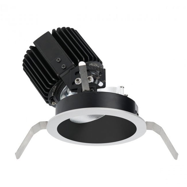 W.A.C. Lighting - R4RAT-NTWB-BKWT - LED Adjustable Trim - Volta - Black/White