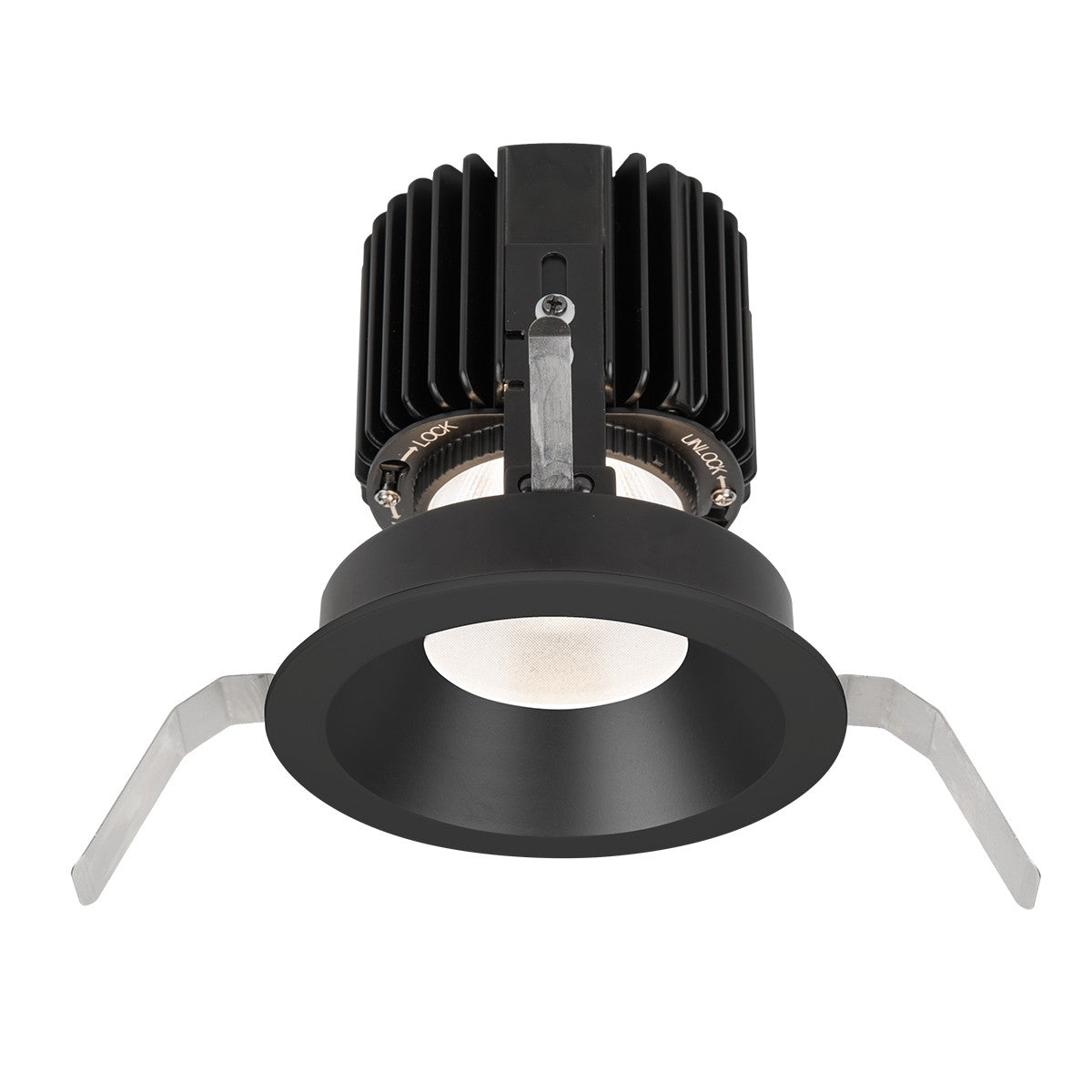 W.A.C. Lighting - R4RD1T-NTWB-BKWT - Regressed Trim with LED Light Engine - Volta - Black/White