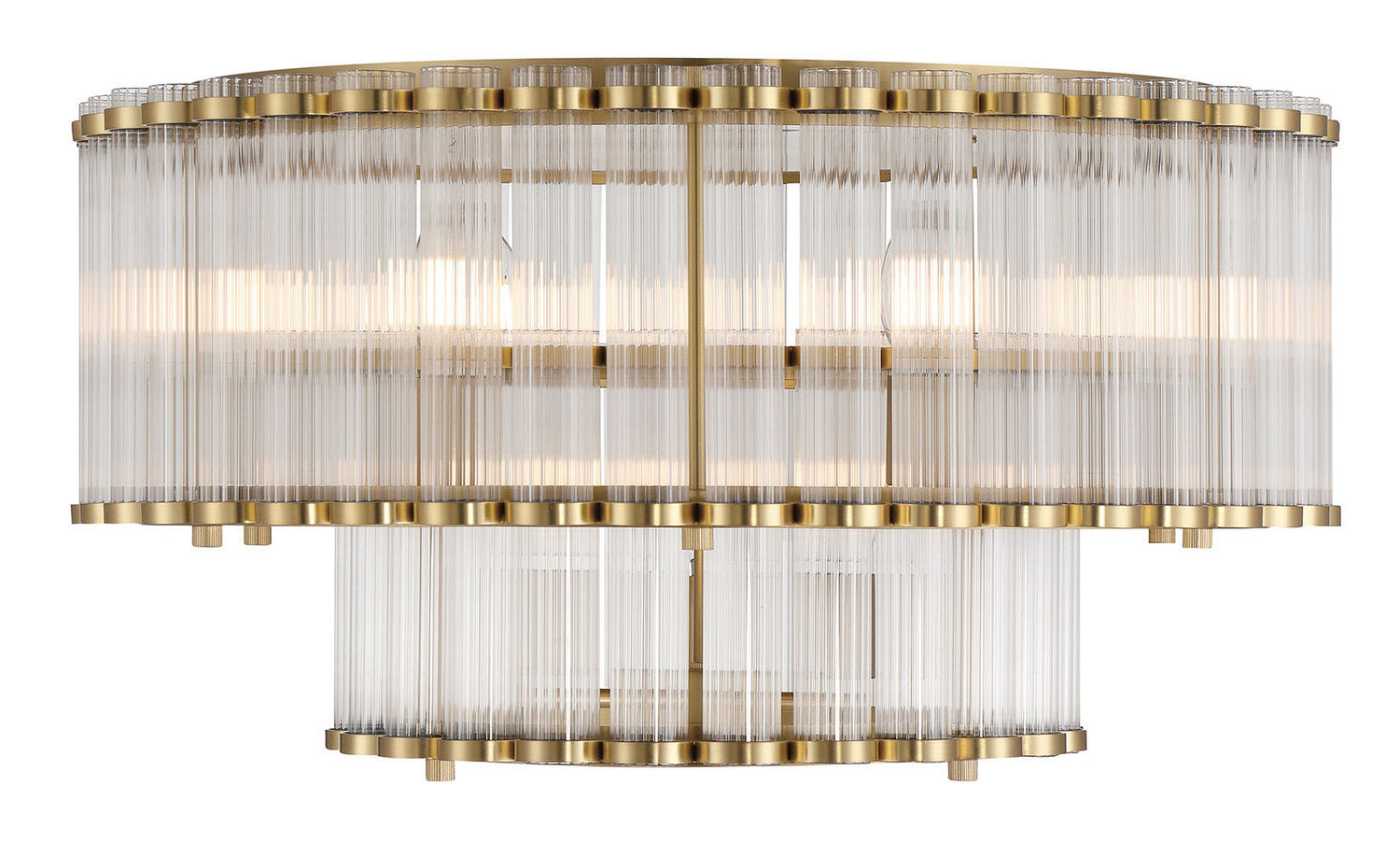 Eurofase - 49169-010 - Nine Light Flush Mount - Glasbury - Gold
