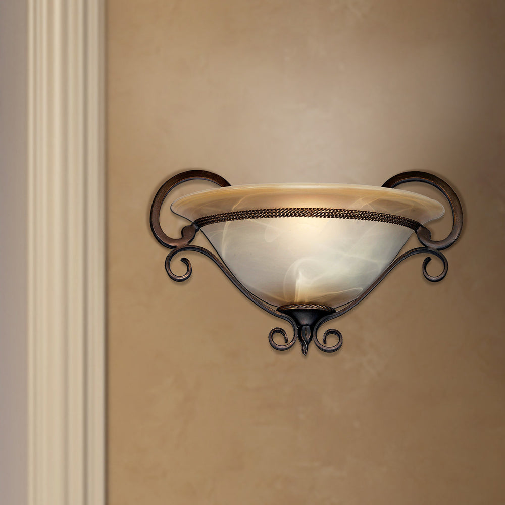 Golden - 3890-WSC GB - One Light Wall Sconce - Meridian - Golden Bronze