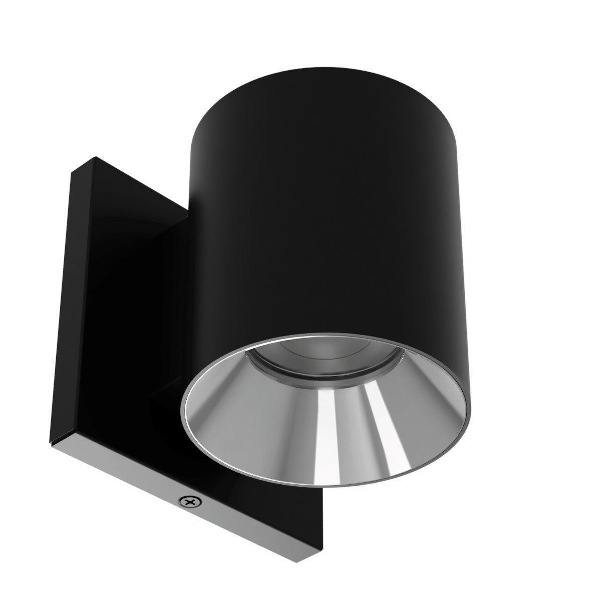 W.A.C. Lighting - W4R-FCS-BKCH - LED Wall Mount - Zoron - Black/Chrome