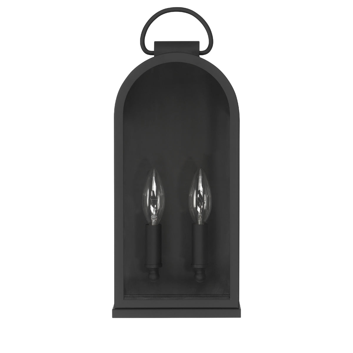 Hunter - 46058 - One Light Outdoor Wall Mount - Kendra Bell - Matte Black