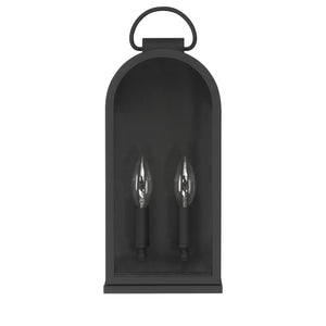 Hunter - 46058 - One Light Outdoor Wall Mount - Kendra Bell - Matte Black