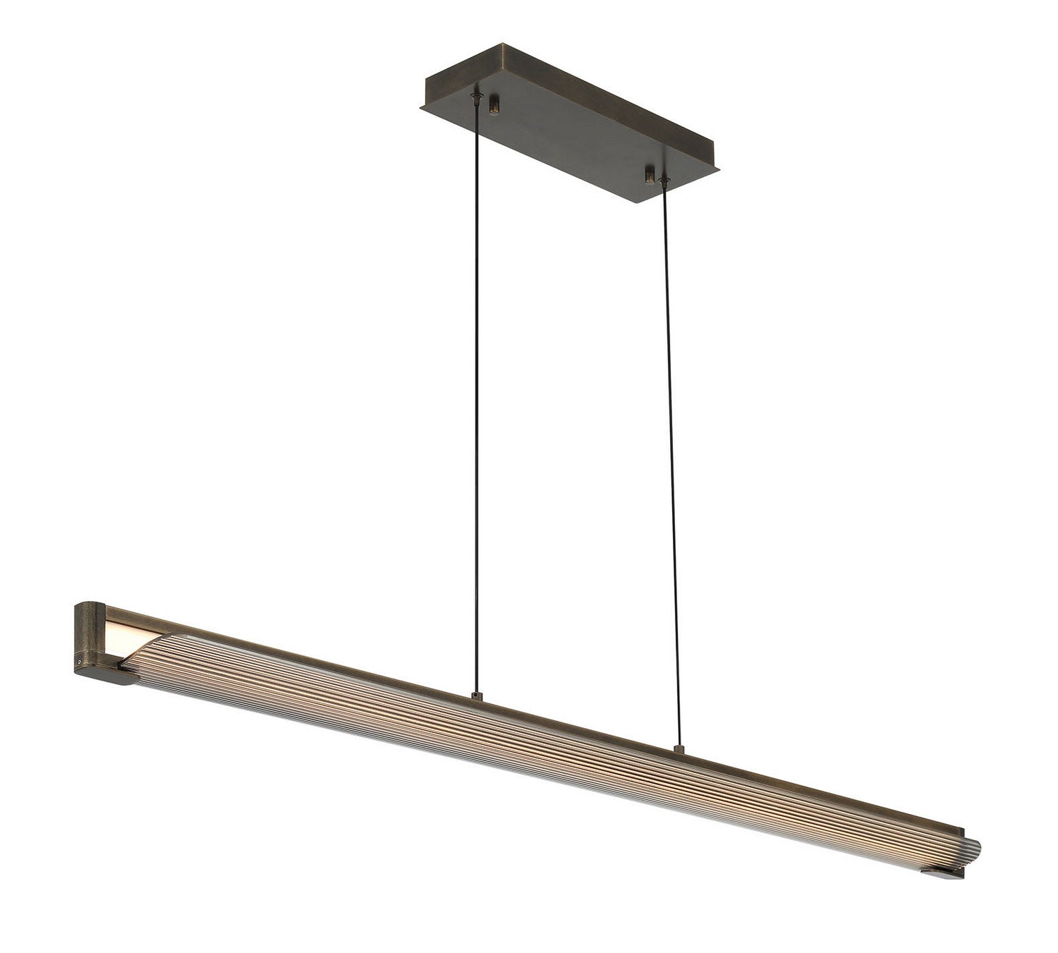 Eurofase - 50059-010 - LED Linear Chandelier - Neoness - Weathered Brass