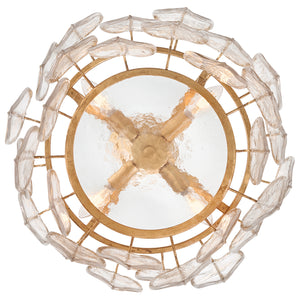 Fredrick Ramond - FR32603DA - LED Convertible Semi Flush - Amira - Distressed Brass