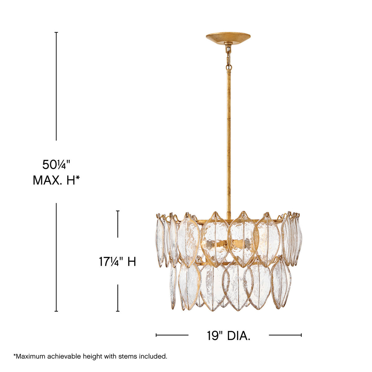 Fredrick Ramond - FR32603DA - LED Convertible Semi Flush - Amira - Distressed Brass
